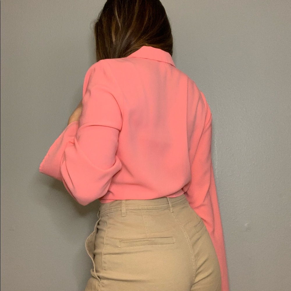 vibrant pink top